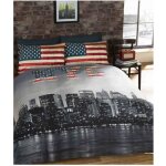 Housse de couette - new skyline - 200x200 cm - 50% coton - 50% polyester - lavable en machine Housse de couette - new skyline - 200x200 cm - 50% coton - 50% polyester - lavable en machine