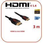 Ngi - cable hdmi vers mini hdmi - 3m - 1. 4v pro full hd 1080p