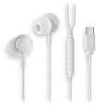 Ngs cross step white ? �couteurs intra?auriculaires filaires usb?c avec micro et contr�le du volume