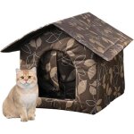 Niche pour chat exterieur isol�e hiver abri chat exterieur hiver etanche maison pour chat chaud et �tanche ...