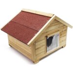 Wiltec niche de chat taille s ? 680 x 530 x 470 mm ? avec porte toit