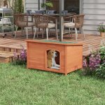 Niche pour chien niche en bois niche xxl 100 cm x 655 cm x 68 cm orange