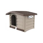 Niche pour chien - bungalow - base amovible - beige - 110 x 94 x 77cm - grand mod�le