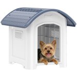 Niche pour chien ext�rieur - pawhut - en plastique - sol sur�lev� et amovible toit imperm�able - 71 x ...