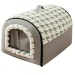 Niche pour chien ferm�e et chaudexxxl:100x70x60cmmaison arrondie type igloo panier chien / chat d�houssable ...