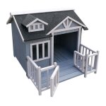 Wiltec niche de chien maison de luxe xl ? couleur grise ? 935 x 1050 x
