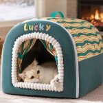 Niche pour chien int�rieurs - 35 * 30 * 30cm 2 en 1 maison pour petit grand chiensniche chien pour chat ...