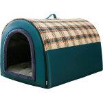 Niche pour chien interieur confortable taille xl pour chien moyen 2 en 1 niche chien interieur maison ...