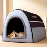 Niche pour chien interieur confortabletaille xxl pour chien grand 2 en 1 niche chien interieur maison ...
