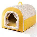 Niche pour chien int�rieur3xl?100 * 70 * 60cm 2 en 1 maison pour petit grand chiensniche chien pour chat ...