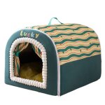 Niche pour chien int�rieur3xl?100 * 70 * 60cm 2 en 1 maison pour petit grand chiensniche chien pour chat ...
