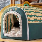 Niche pour chien int�rieurm?40 * 35 * 35cm 2 en 1 maison pour petit grand chiensniche chien pour chat ...
