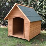 Niche pour chien natura toit shingle taille xl bois
