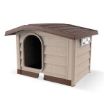 Niche chien - bama pets - beige - plastique - amovible - extrieur