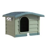 Niche chien - bama pets - amovible - plastique - vert - moyen