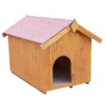 Niche  chien toit bitum bipente 077m - pour petits chiens