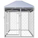 Niches et enclos pour chiens vidaxl chenil dexterieur avec toit pour chiens 200 x 100 x 125 cm