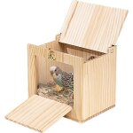 Nichoir à oiseaux en acrylique transparent pour perruches et calopsittes idéal pour perruches inséparables ... Nichoir à oiseaux en acrylique transparent pour perruches et calopsittes idéal pour perruches inséparables ...