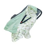 Nid dange bebe �t� couverture enveloppante b�b� siege auto 90x90cm pour landaus blanc nid dange bebe