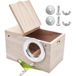 Nid doiseau - elevage - bois - 12x12x195 cm - pour perroquets et oiseaux exotiques - durable et s�r