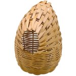 Nid doiseaux exotique en osier - ferplast - diam. 10. 6 cm - marron