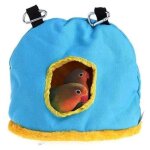 Nid suspendu pour oiseaux - hamac pour ins�parables - hiver chaud nid doiseau - nid en peluche - 18 x ...
