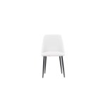 Night chaise de salle  manger simili cuir pu blanc noir