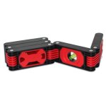 Niveau � bulle flexible 60 cm fishtec 4 fioles r�gle souple 5 sections pour travaux maison bricolage ...