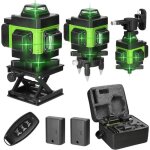 Niveau laser en 360� 4d 16 lignes - outil de nivellement automatique - batterie au lithium rechargeable ...