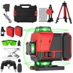 Niveau laser architectural autonivelant 360� x 4 niveau laser 4d 16 lignes laser livr� avec 2 piles mise ...