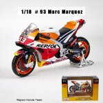 No93marc marquez - maisto 1:18 nouvelle quipe de course dusine yamaha 2022 die moto gp racing casting ...