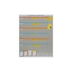 Nobo kit planning en fran�ais ? tableau supports t - cartes gris kit 600 t - cartes taille 3 et 7 porte ...