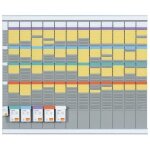 Nobo kit planning annuel � fiches t 12 colonnes ( + 1 colonne index) 32 fentes indice 2