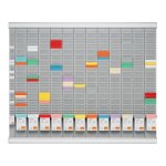Kit planning annuel t - nobo - 12 mois - 32 fentes - construction métal Kit planning annuel t - nobo - 12 mois - 32 fentes - construction métal