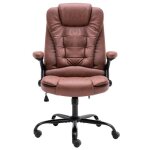 Promotion no�l?chaise de travail / chaise de bureau - 360 degr�s / fauteuil gaming - r�glable - marron ...