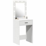 Promotion no�l?coiffeuse?miroir inclus? - grand espace - femmes / filles - avec tiroir blanc 50x41x135cm ...