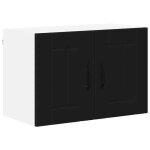 Promotion no�l?meuble mural de cuisine - �l�ment haut de cuisine - capacit� max : 75 kg - noir 60x31x40cm ...