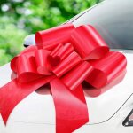 Noeud cadeau voiture xxl rouge �76cm noeud g�ant 18 anniversaire mariage voiture d�coration accessoire ...