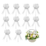 Noeud voiture mariage 30pcs blanc decoration voiture mariage gros noeud cadeau voiture ruban voiture ...