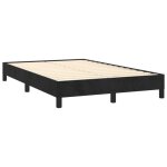 Noir 120 x 190 cm - lit bois - stables et durable - cadre de lit - matelas non inclus - noir 120x190 ...