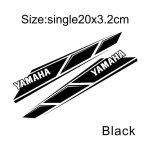 Le noir - autocollant r�fl�chissant en vinyle pour moto yamaha d�calcomanies de logo yzf r1 r3 r6 nmax ...