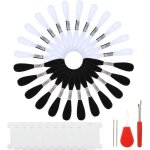 Noir + blanc 24 echevettes fils  broderie avec 10 bobines de filfil pour point de croix pour broderie ...