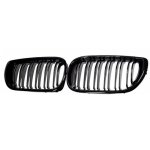 Noir brillant - calandre de capot de rein large noir brcorporelle centre avant pour bmw e46 saloon 4 ...