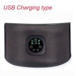 Noir - ceinture abdominale lectrique amincissante ceinture de taille intelligente stimulateur musculaire ...
