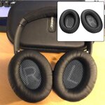 Noir coussinets de rechange pour couteurs bose qc25 qc15 qc2 ae2 avec mousse  mmoire de forme coussinets ...