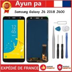 Noir ecran tactile vitre lcd + outils pour samsung galaxy j6 2018 j600f j600ds