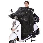 Noir - housse de protection pour les jambes de scooter couvre le pare brise de moto couvre les genoux ...