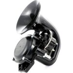 Noir klaxon air trompette 130db 12v 24v camion voiture résistant Noir klaxon air trompette 130db 12v 24v camion voiture résistant