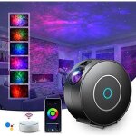 (noir)led alexa projecteur ciel �toil�intelligent projecteur �toil� veilleuse galaxie?chambre d�corercadeauno� ...