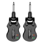 Noir - lekato ws 50 systme metteur rcepteur de guitare lectrique sans fil 4 canaux ism 5. 8ghz rechargeabl ...